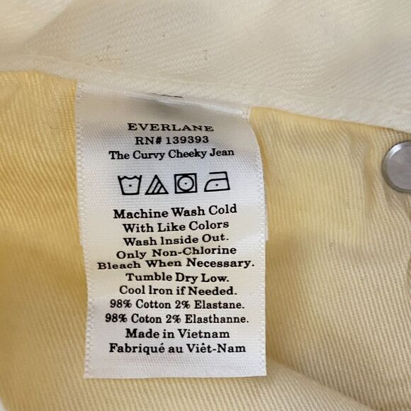 New Everlane The Curvy Cheeky Jean Women's Size 24 Crop - Picture 7 of 9